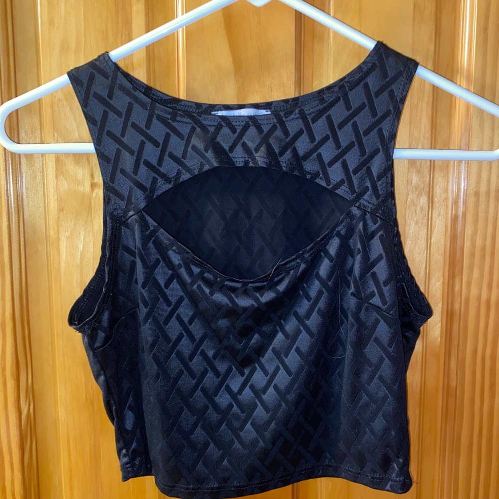Black crop top